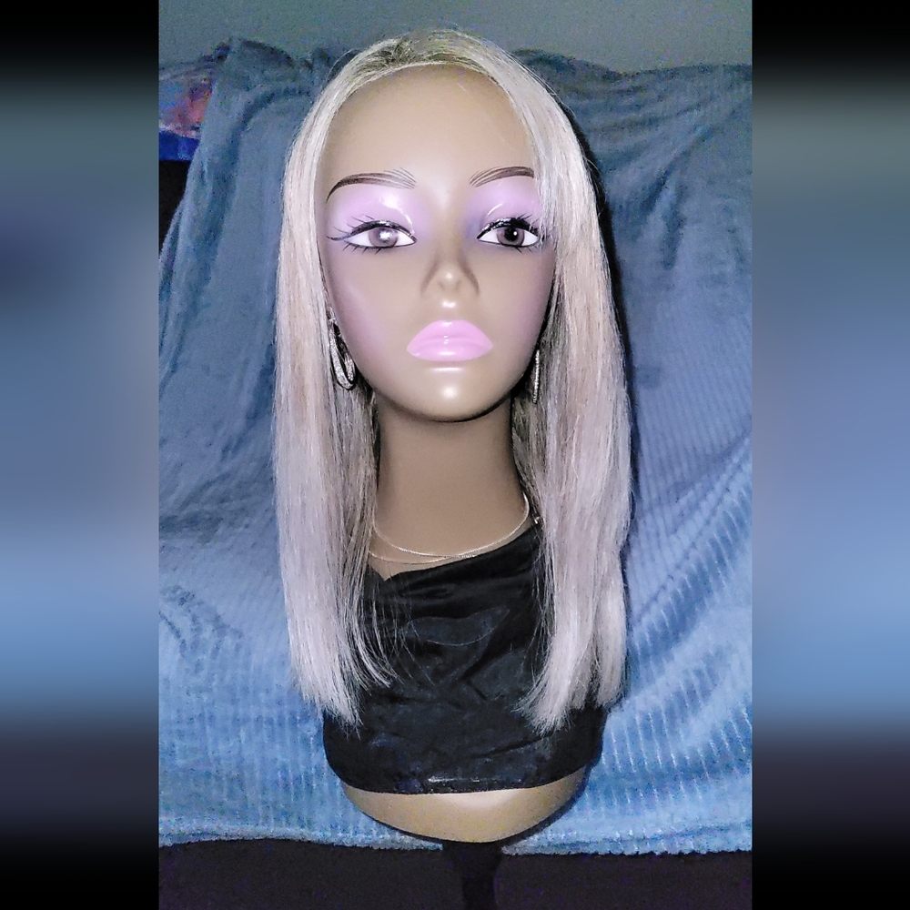 Blonde HUMAN Hair Wig by Uniwigs